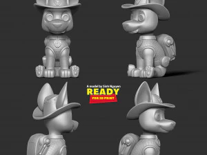 Tracker - Paw Patrol Fanart 3D Print Model