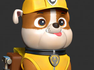 Rubble - Paw Patrol Fanart 3D Print Model