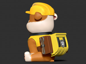 Rubble - Paw Patrol Fanart 3D Принт Модель