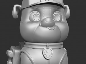 Rubble - Paw Patrol Fanart 3D Принт Модель