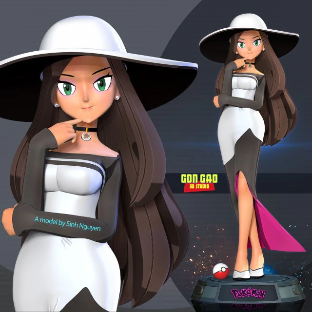 Beauty - Pokemon Masters 3D Print Model .c4d .max .obj .3ds .fbx .stl .blend