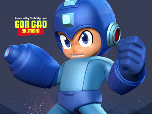 Angry Mega Man 3D प्रिंट मॉडल