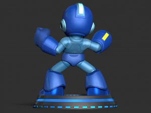 Angry Mega Man 3D Print Model