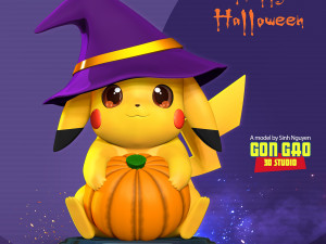 Pikachu at Halloween festival Modelo de impresión 3D