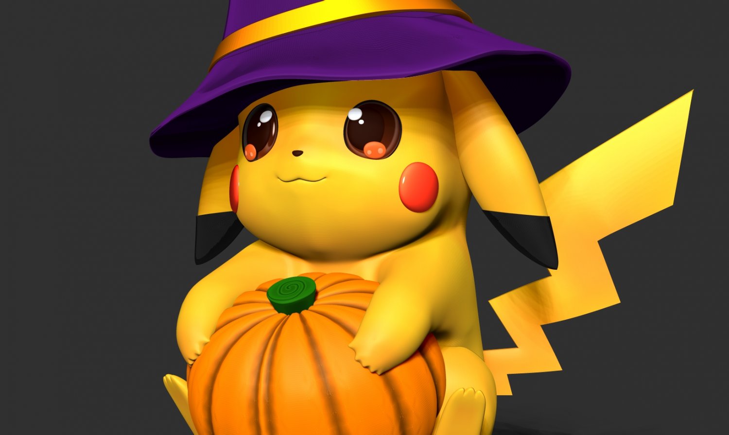 STL file Pokemon - Halloween Eevee 🐉・3D print object to download