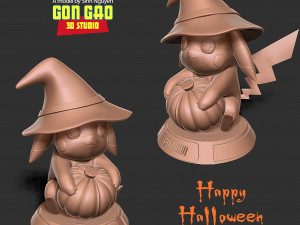 Pikachu at Halloween festival 3D Baskı Modeli