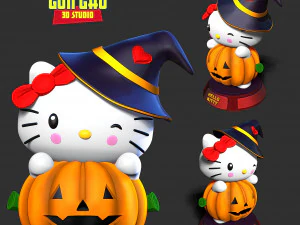 Hello Kitty - Halloween custom 3D Print Model