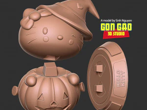 Hello Kitty - Halloween custom 3D Print Model