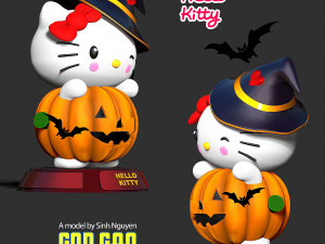 Hello Kitty - Halloween custom 3D Baskı Modeli
