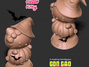 Hello Kitty - Halloween custom 3D Baskı Modeli