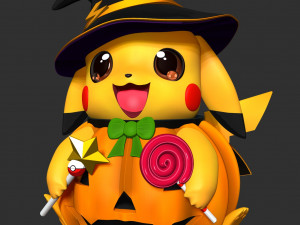 Pikachu Witch 3D-Druckmodell