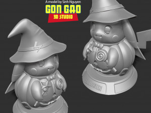Pikachu Witch 3D-Druckmodell