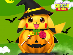 Pikachu Witch 3D-Druckmodell