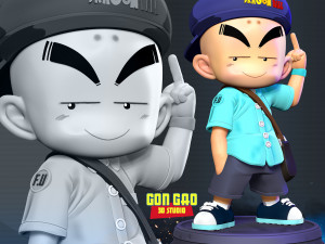 Naughty Krillin 3D-printmodel