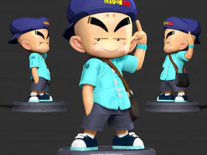 Naughty Krillin 3D Print Model