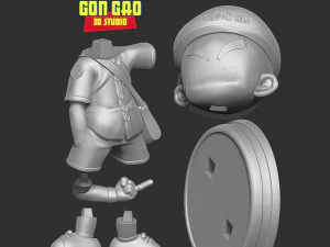 Naughty Krillin 3D Print Model
