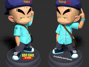 Naughty Krillin 3D Print Model