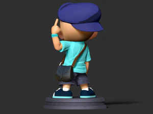 Naughty Krillin 3D Print Model