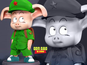 Naughty Oolong - Dragon Ball Fanart Modelo de Impressão 3D