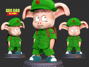 Naughty Oolong - Dragon Ball Fanart 3D Print Model