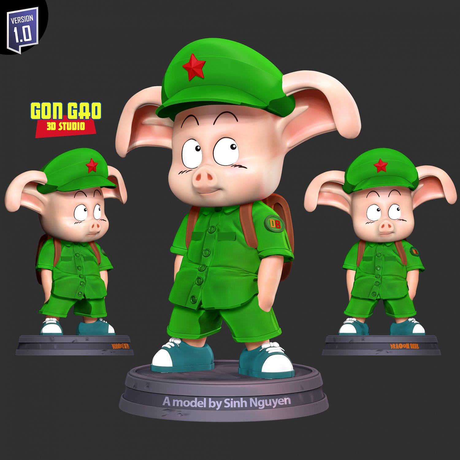 Son Goten - Dragon Ball Fanart 3D Print Model in Child 3DExport