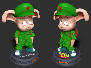 Naughty Oolong - Dragon Ball Fanart 3D Print Model