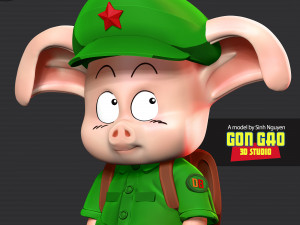 Naughty Oolong - Dragon Ball Fanart 3D Print Model