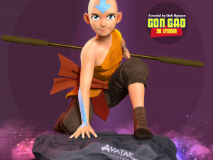 Aang - Avatar Fanart 3D-printmodel