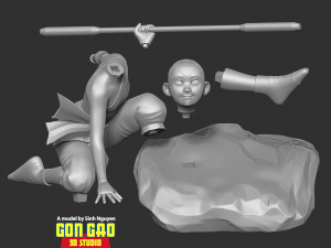 Aang - Avatar Fanart Model Cetak 3D