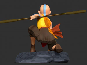 Aang - Avatar Fanart 3D Print Model