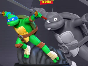 Teenage Mutant Ninja Turtles Leo Fan art 3D Принт Модель