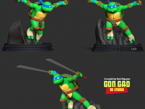 Teenage Mutant Ninja Turtles Leo Fan art 3D 打印模型