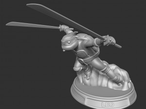 Teenage Mutant Ninja Turtles Leo Fan art 3D 打印模型