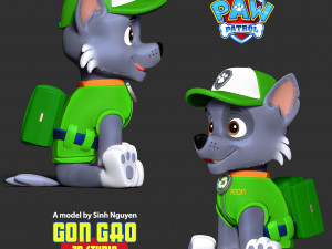 Rocky - Paw Patrol Modelo de impresión 3D
