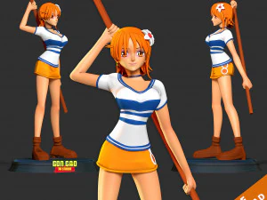 Nami - One Piece Fanart 3D Print Model