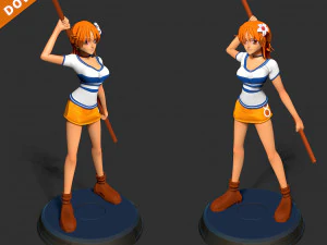 Nami - One Piece Fanart 3D Print Model