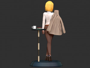 Android 18 - Office Girl 3D Принт Модель