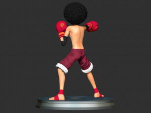 Afro Luffy - One Piece Fanart 3D 프린트 모델