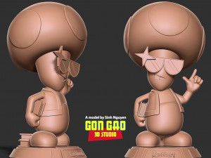 Mushbert Fanart 3D Print Model