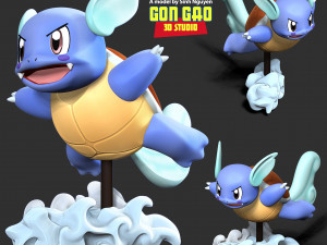 Wartortle - Pokemon Fanart 3D Baskı Modeli