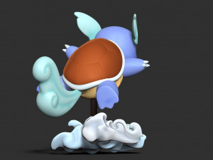 Wartortle - Pokemon Fanart 3D Baskı Modeli