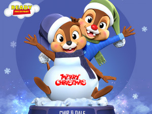 Chip and Dale - Merry Christmas 3D Print Model