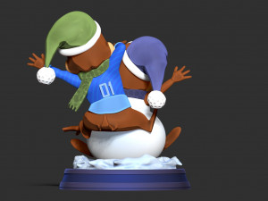 Chip and Dale - Merry Christmas 3Dプリントモデル