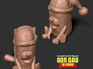 perro azul Modelo de impresión 3D