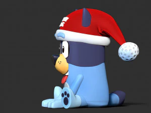 perro azul Modelo de impresión 3D