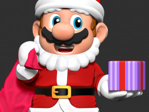 Santa Mario - Merry Christmas Modelo de Impressão 3D