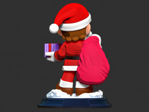 Santa Mario - Merry Christmas Modelo de Impressão 3D