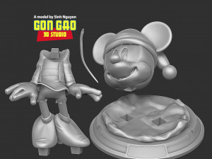 Minnie Mouse - Merry Christmas Model Cetak 3D
