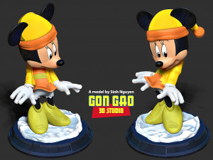 Minnie Mouse - Merry Christmas Model Cetak 3D