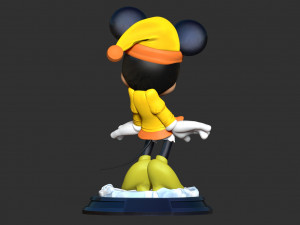 Minnie Mouse - Merry Christmas Model Cetak 3D